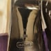 Coach Black Patent Leather Cone Heel Pumps sz.9.5 Ret 265 Worn Once!