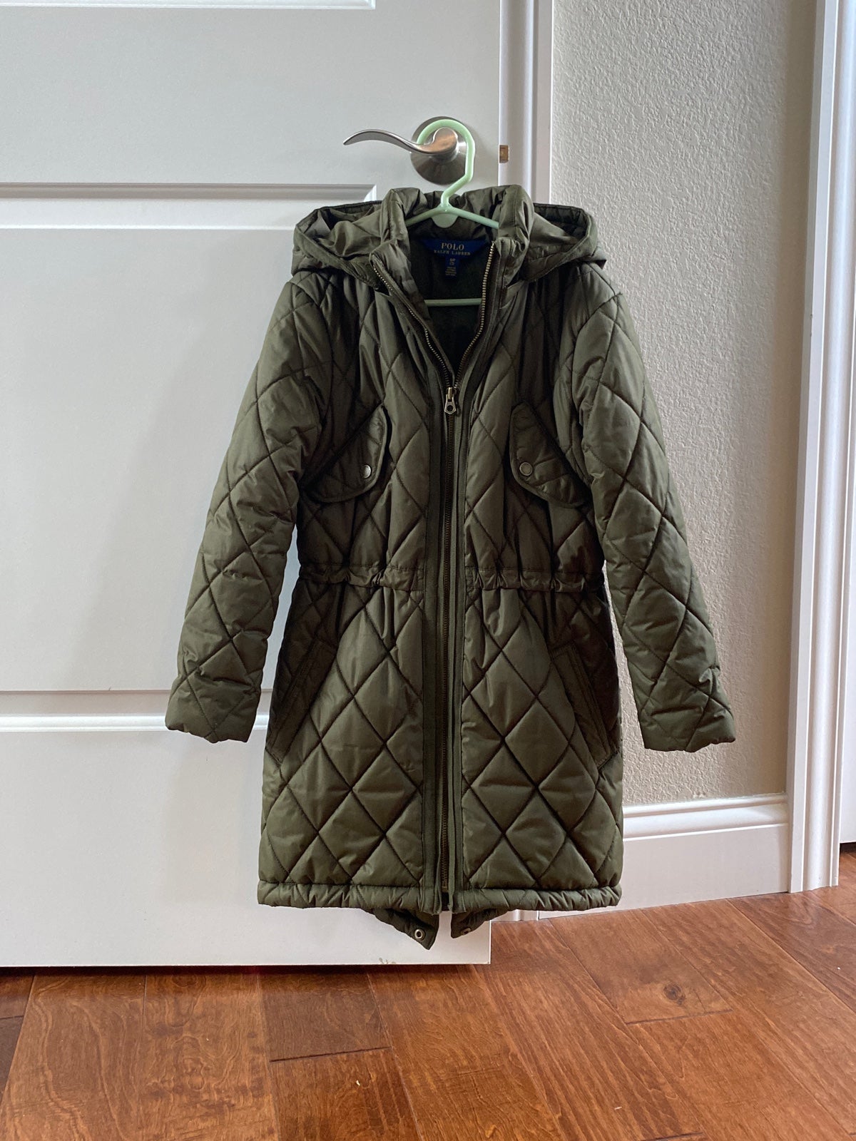 Ralph Lauren girls quilted Parker coat size 7