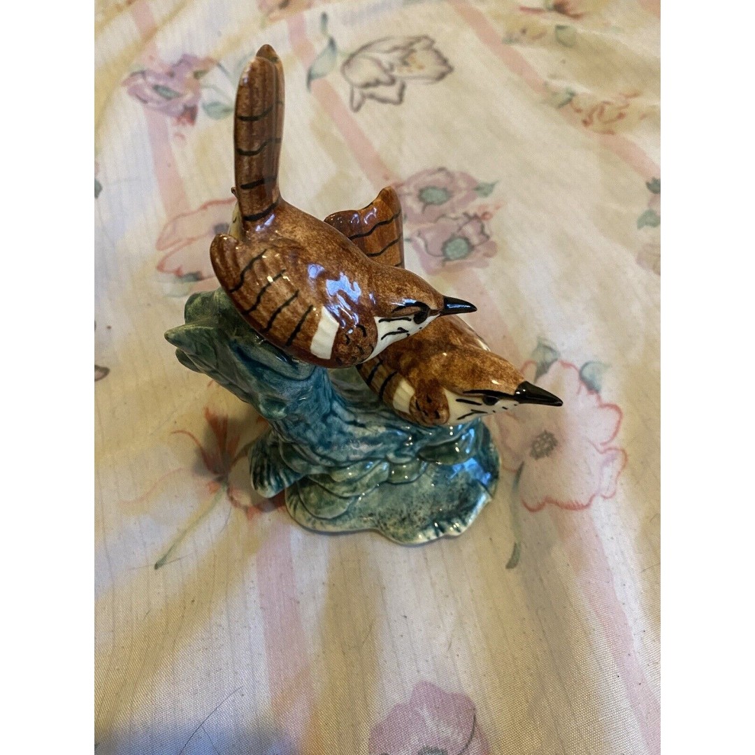Stangl Double Wrens 1940s Pottery Bird Figurine Porcelain Figurine 2809B
