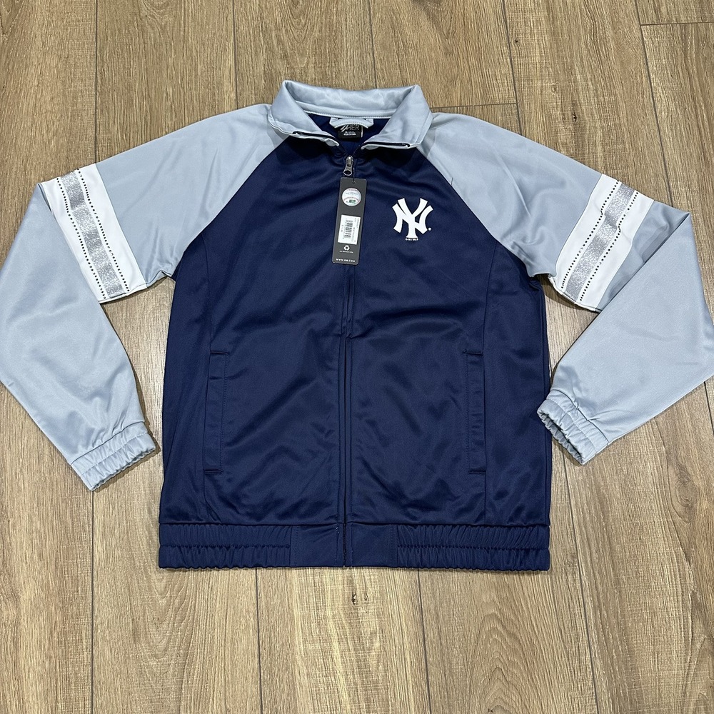 Women's New York yankees show up raglan full zip track jacket - Bling Sz S - NWT