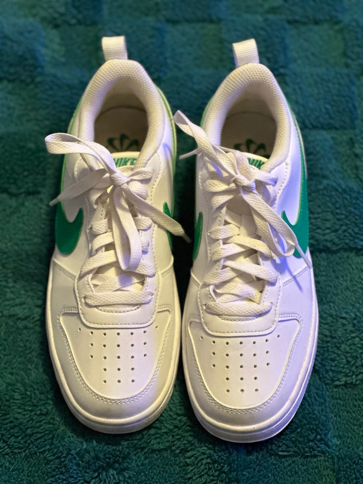 Nike Court Borough Low White Stadium Green