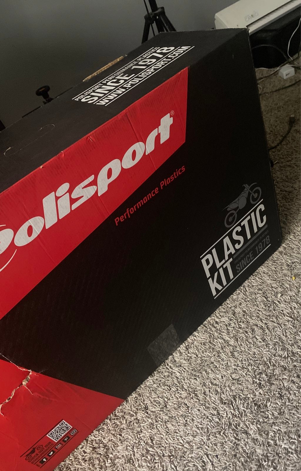 Polisport Nardo grey Dirt Bike Plastics