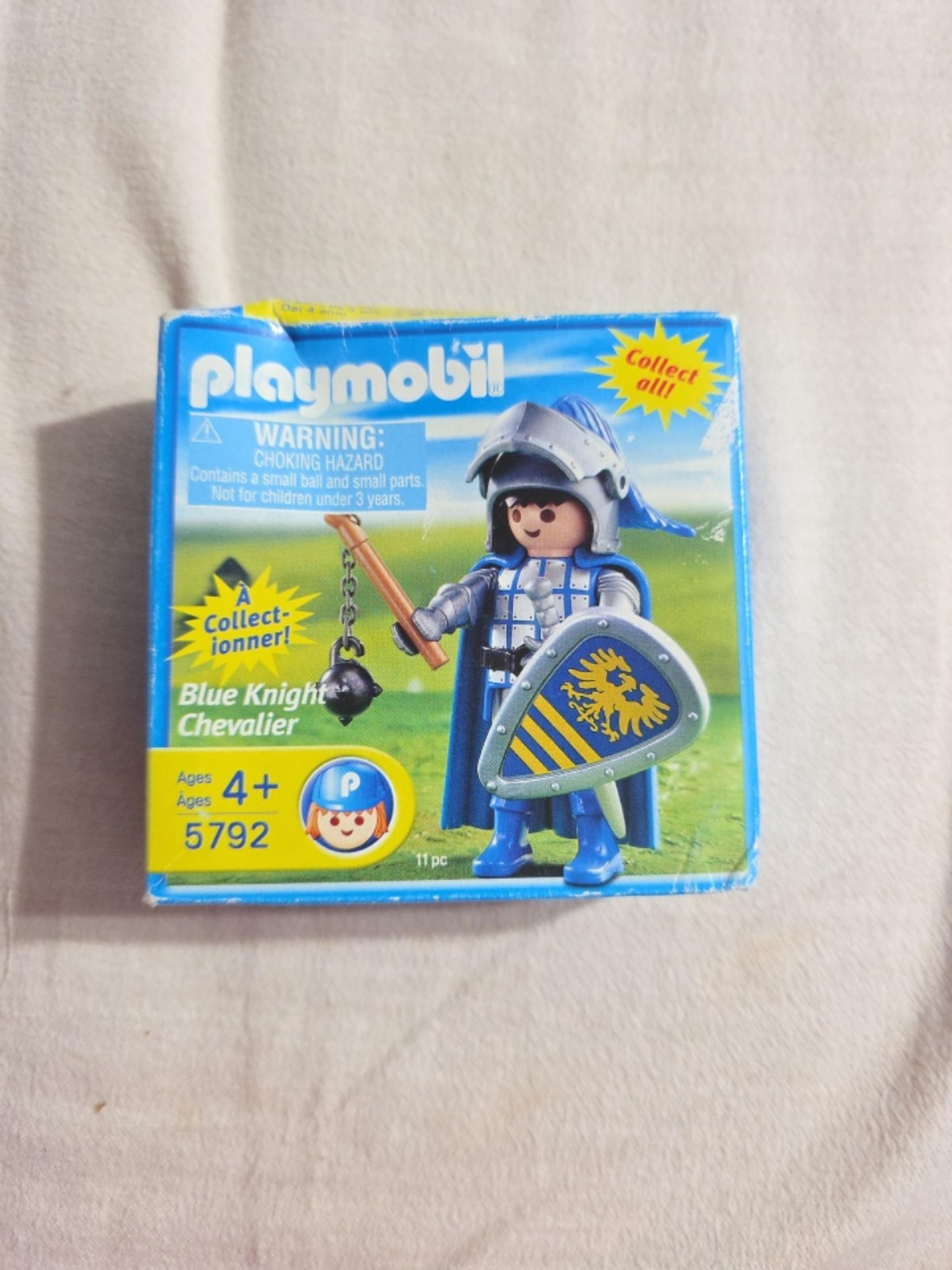 Playmobil 5792 Blue Knight Chevalier Rare & Retired Castle