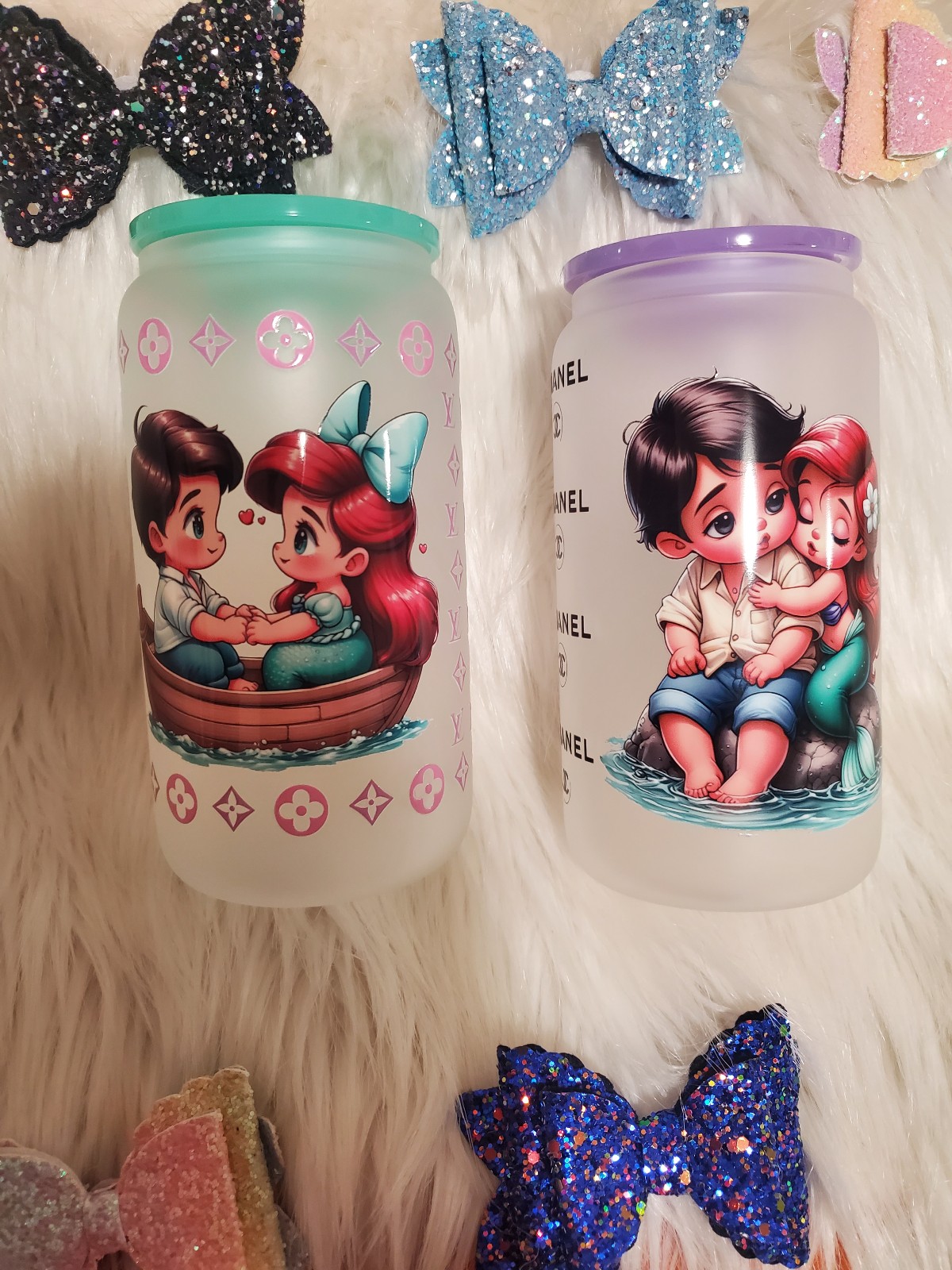 Little mermaid 16oz cups