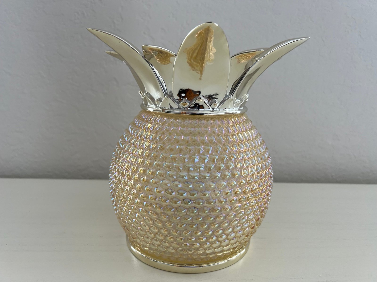 Bath & Body Works Champagne Pineapple 3-Wick Candle Holder