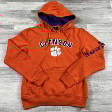 Women's Small Colosseum Orange Clemson Tigers Loud and Proud Pullover Hoodie NEW