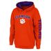 Women's Small Colosseum Orange Clemson Tigers Loud and Proud Pullover Hoodie NEW