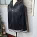 Juicy Couture Zip Up Hoodie Black Striped Women's Jacket Size Extra Large