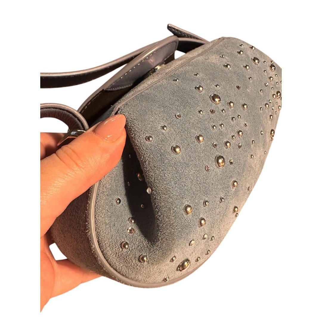DINNER ROLL - CLUSTER STUD DELPHINIUM SUEDE – Yuzefi