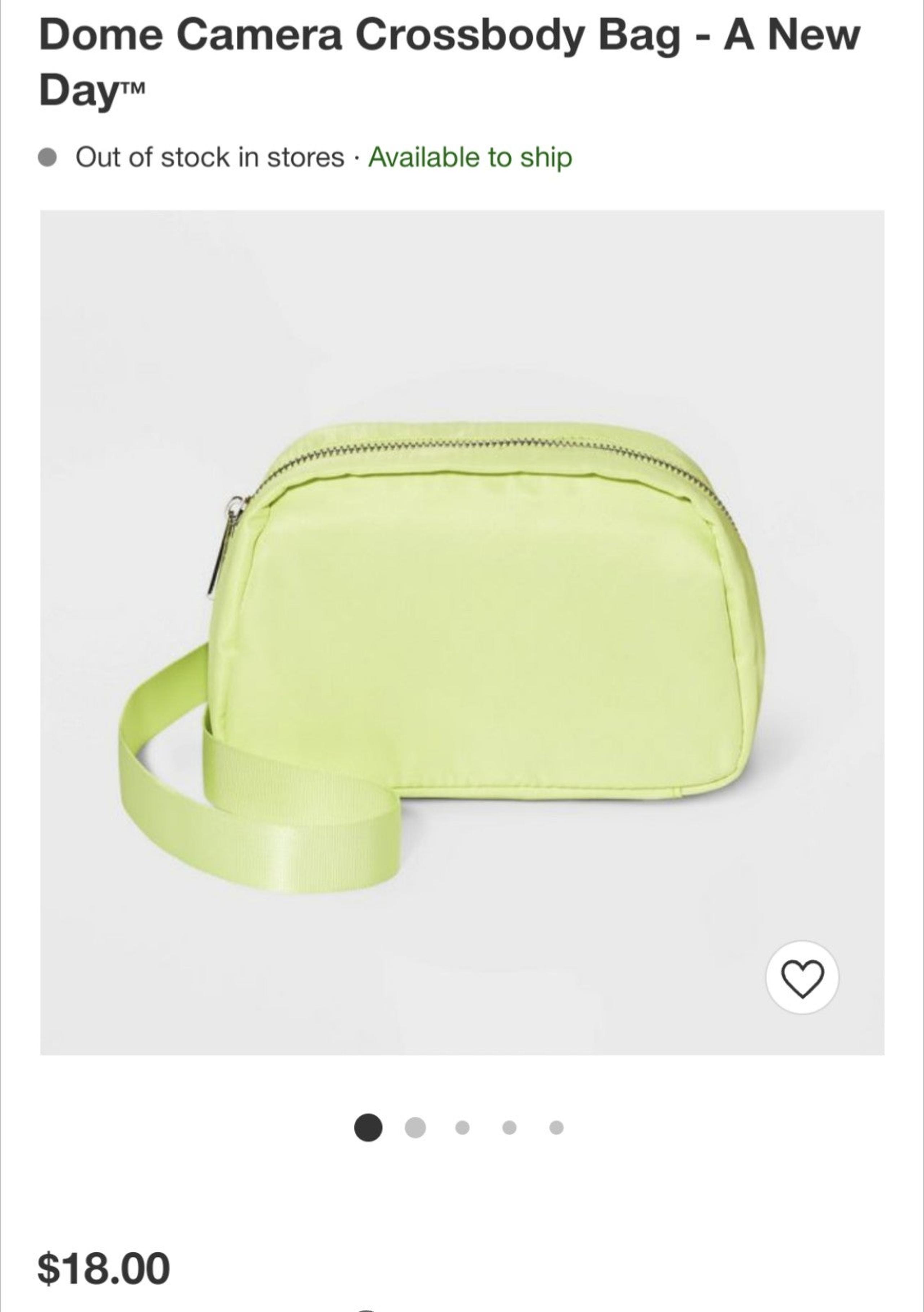 NWT Crossbody Bag Lime Green
