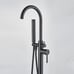 Freestanding Bathtub Faucet Floor Mounted Tub Filler Brushed Nickle