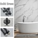 Freestanding Bathtub Faucet Floor Mounted Tub Filler Brushed Nickle