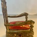 Victorian antique Golden Throne Jewelry chest Early 1900s English w/ hidden box
