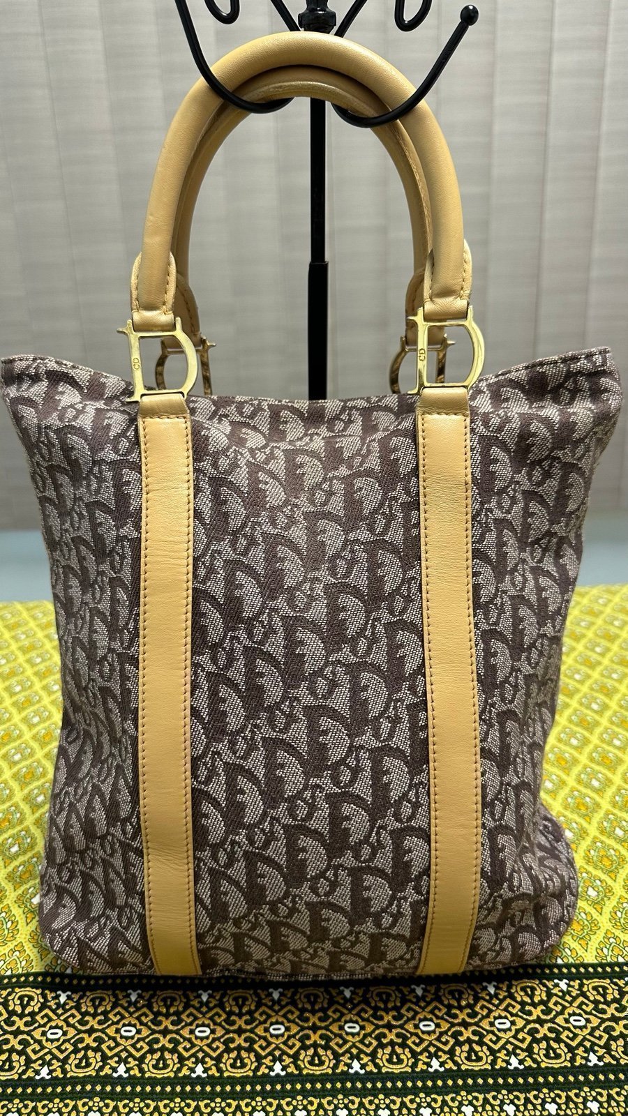 CHRISTIAN DIOR VINTAGE MONOGRAM TOTE BAG