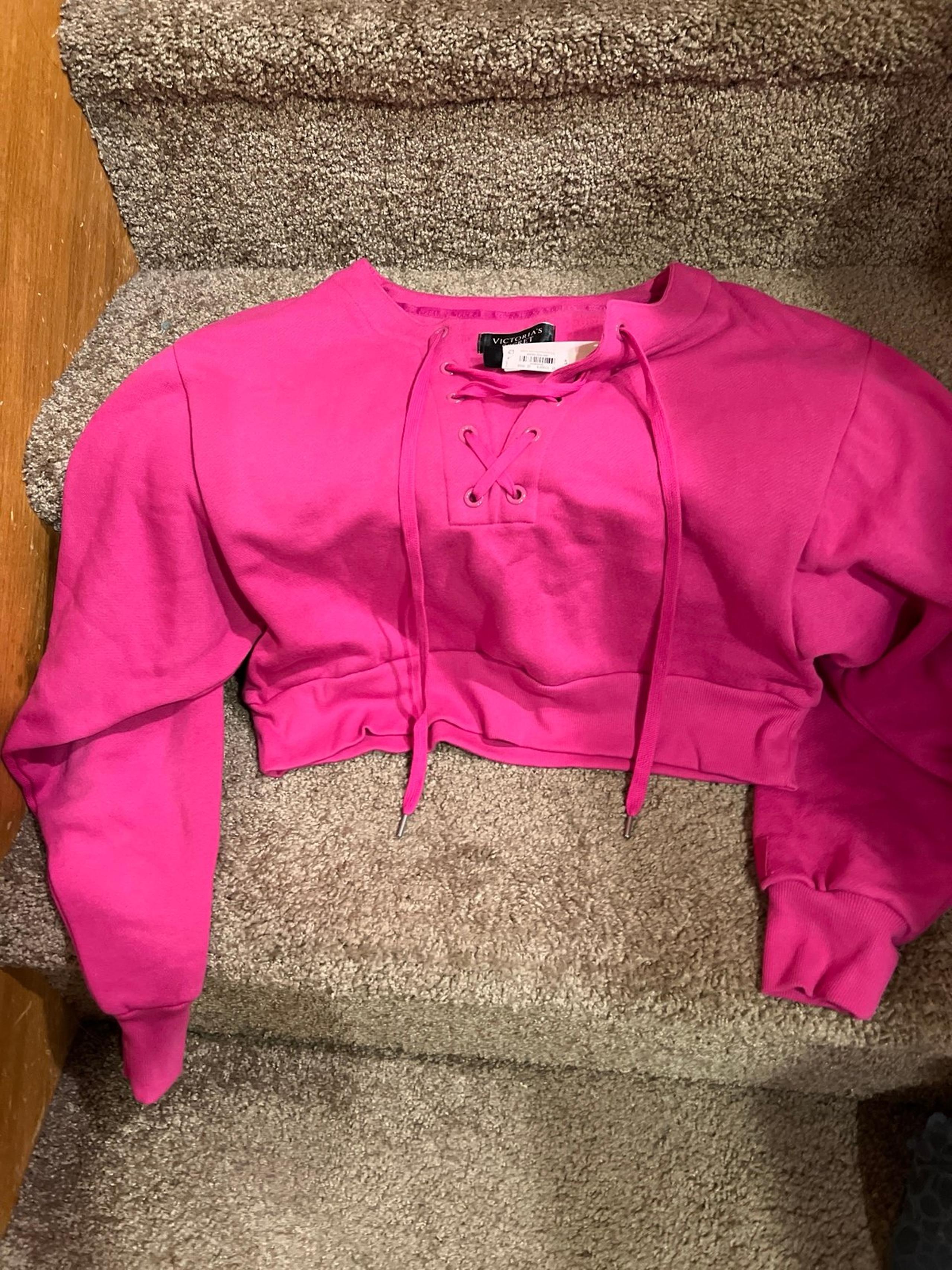 Victoria’s Secret PINK Crop Top Women’s S  Long Sleeve