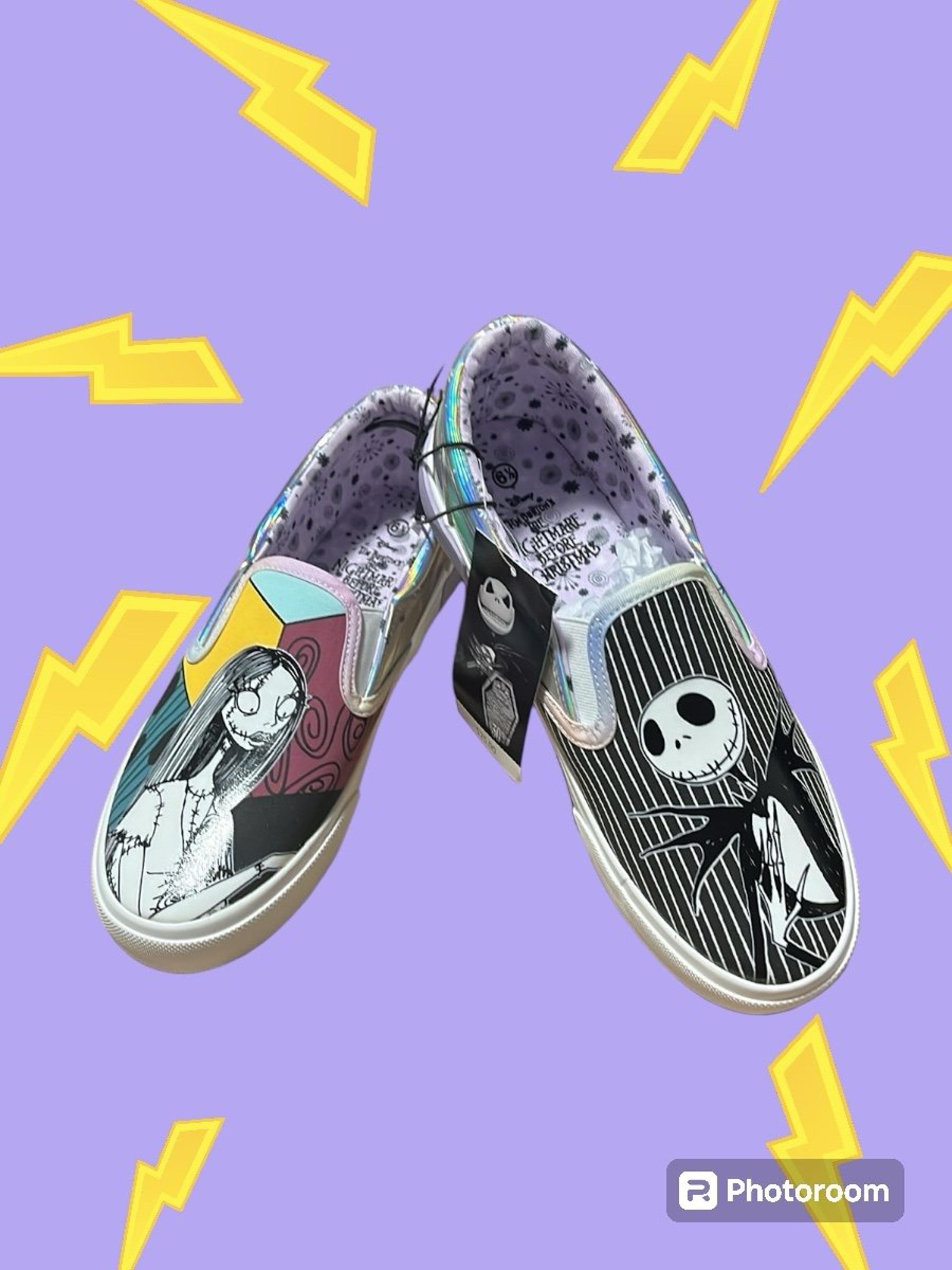 Disney Nightmare Before Christmas Women’s Slip-Ons - Size 8