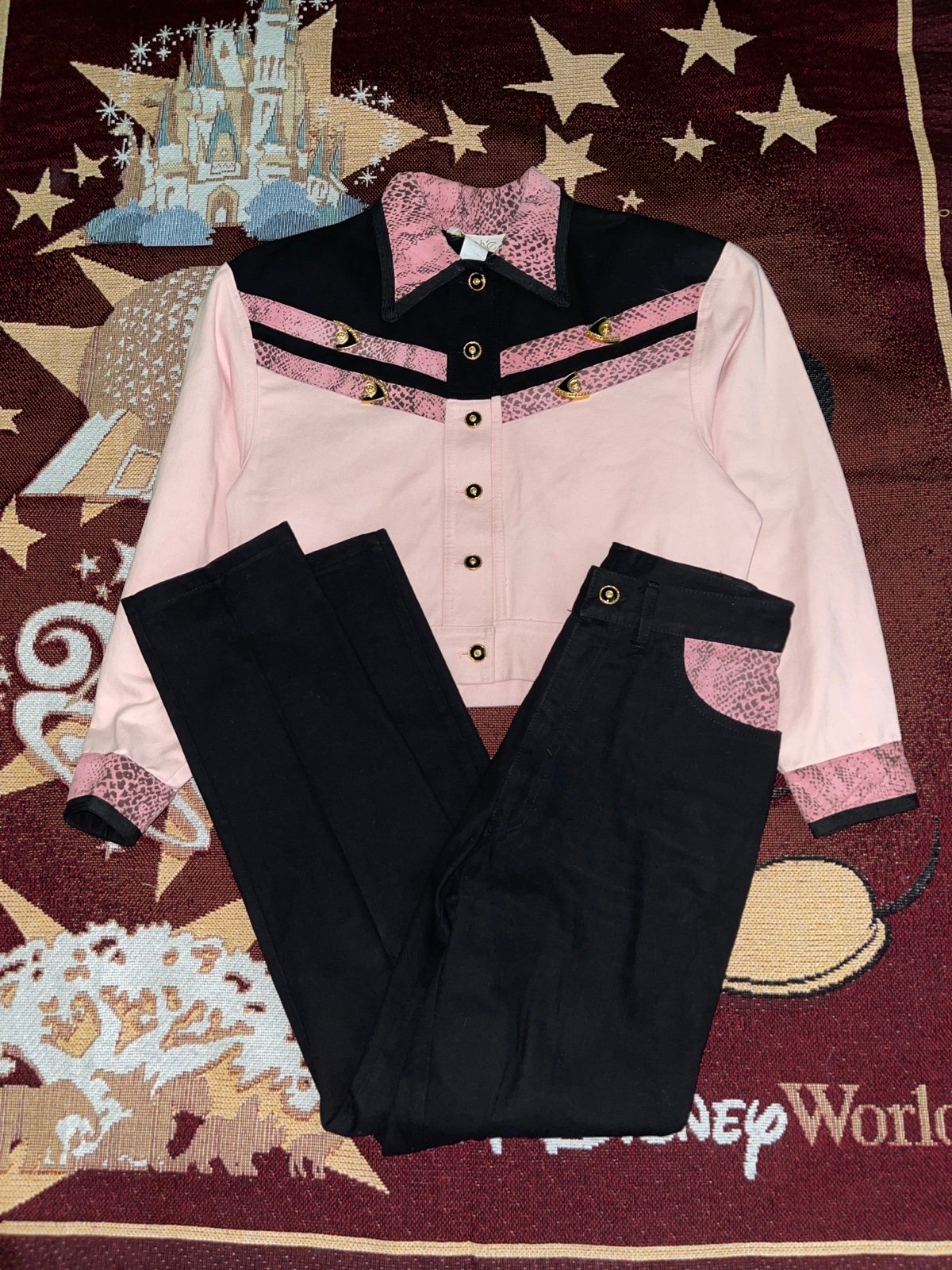 Vintage 80s Women’s Pink Western Set