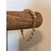 Vintage Monet Chunky Gold Tone Rope Chain Bracelet
