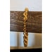 Vintage Monet Chunky Gold Tone Rope Chain Bracelet