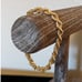 Vintage Monet Chunky Gold Tone Rope Chain Bracelet