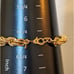 Vintage Monet Chunky Gold Tone Rope Chain Bracelet