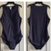 Andie The Malibu One Piece Swimsuit in Navy Blue Size LT