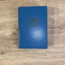 Holy Bible KJV The Open Bible Edition Nelson 652B Red Letter 1975 Hardcover Blue