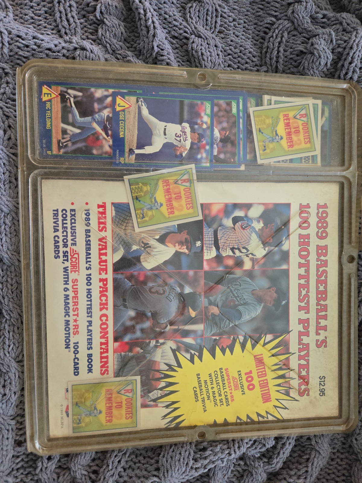 Score baseball cards 1989 never opened