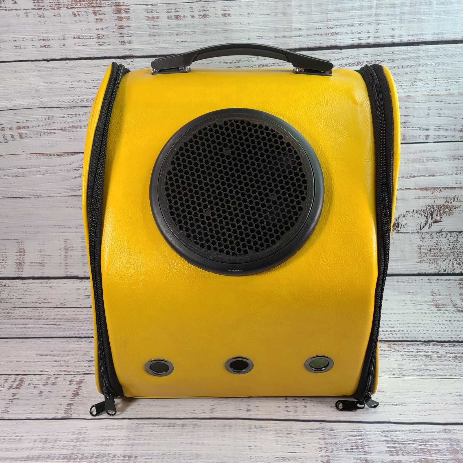 Backpack-style pet carrier, designed specifically for cats or small dogs
