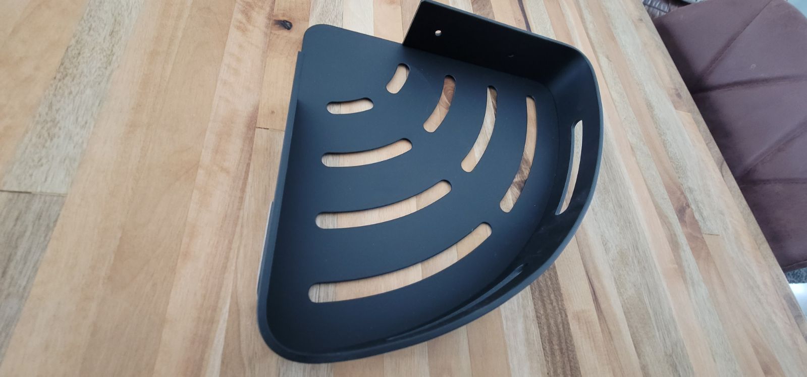 Bath corner shelf (anchorless)