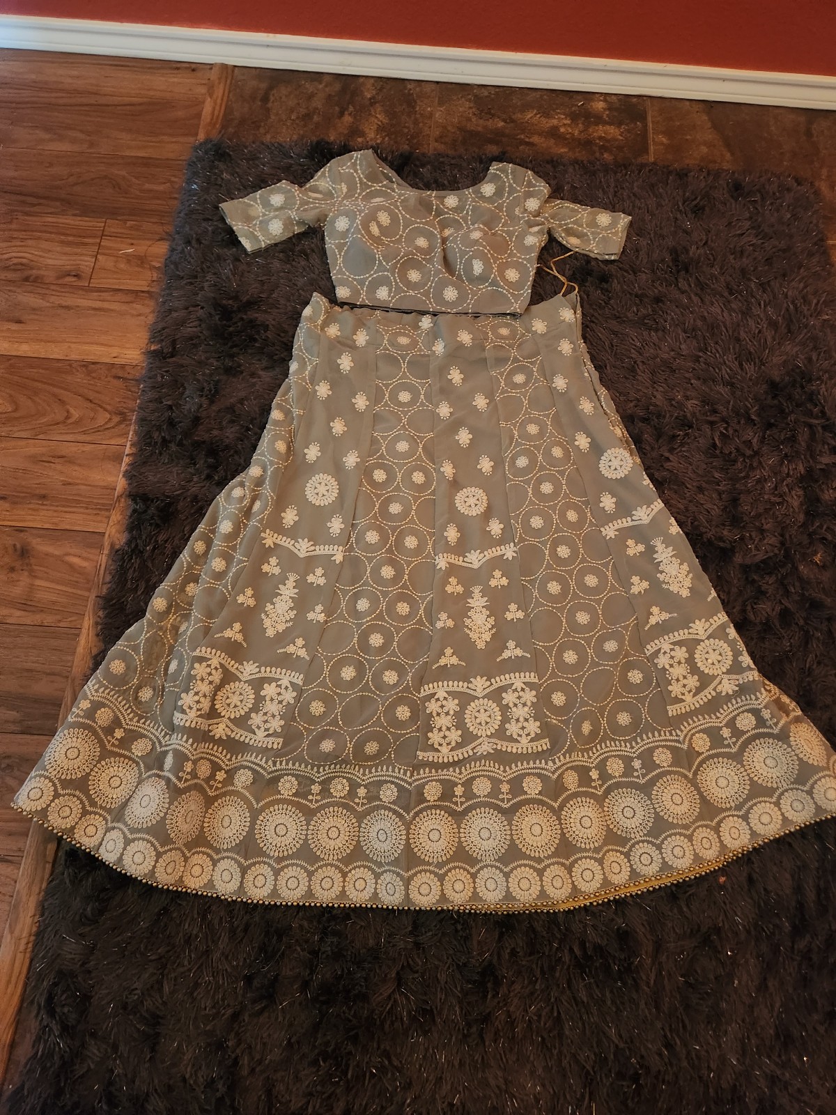 Indian pakistani chikankari lukhnowi lehenga choli