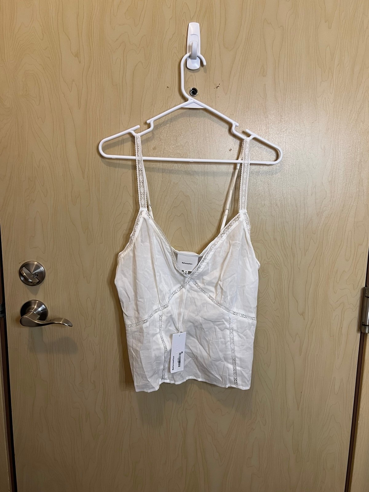 NWT Reformation Christa Camisole Top in Cotton Voile