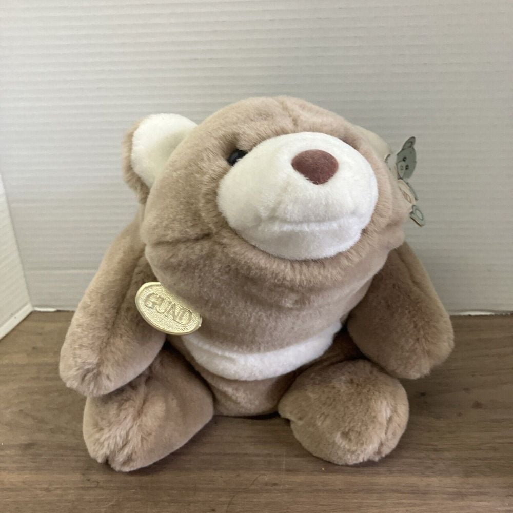 Gund SNUFFLES Butterscotch Teddy Bear Plush - Vintage 1980, Excellent Condition