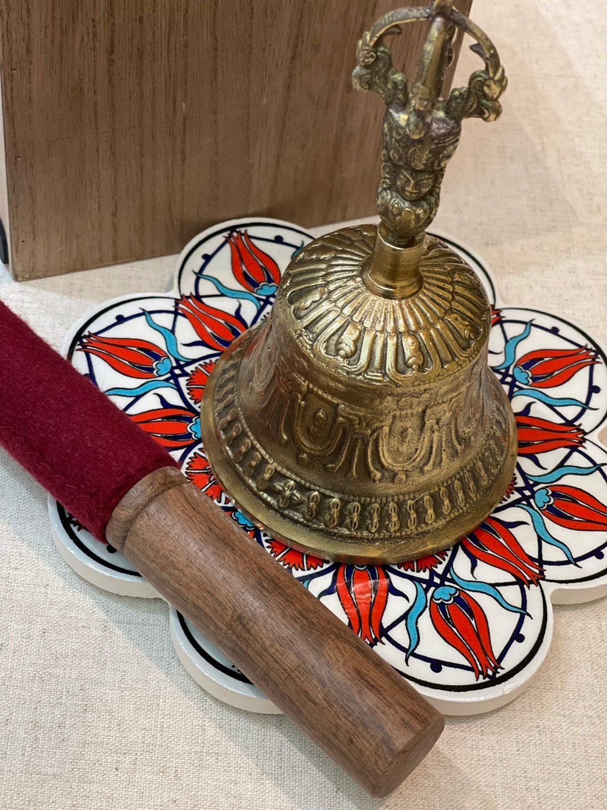 Antique Tibetan Bronze Ceremonial Bell - Zentner Collection