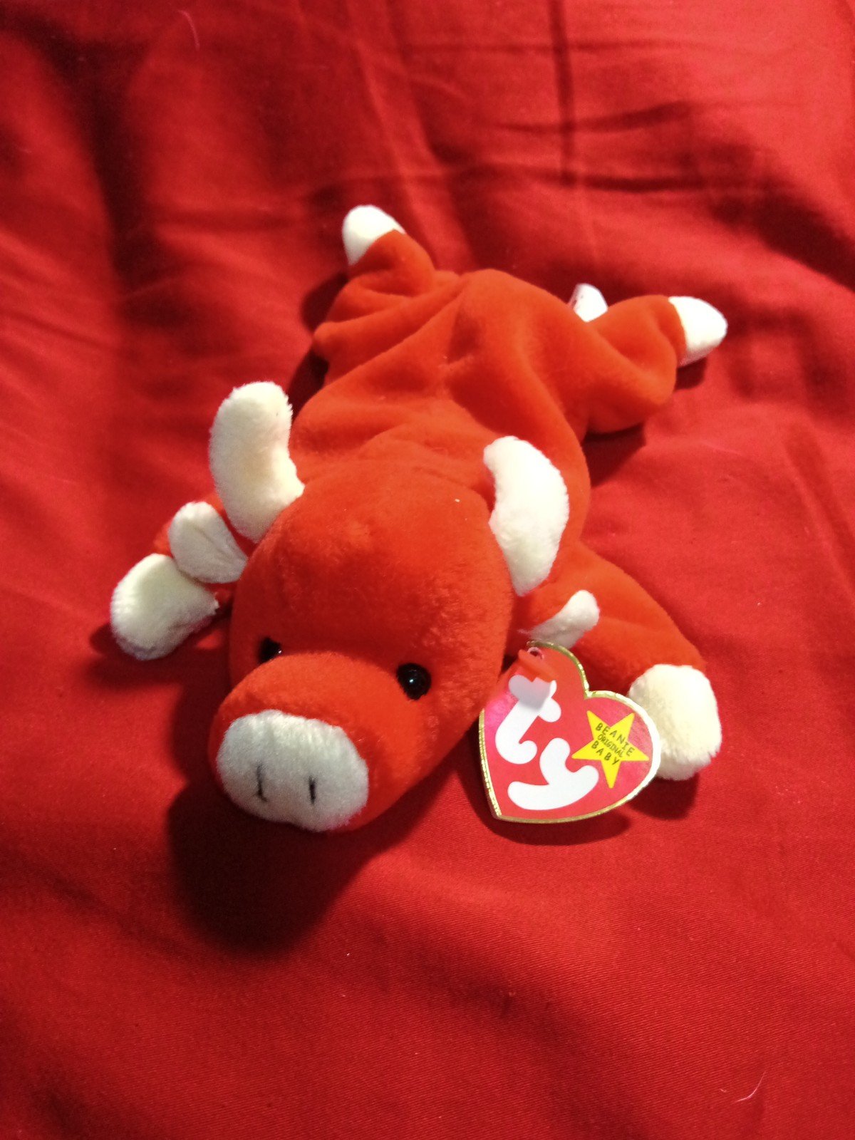 Ty original beanie baby snort rare