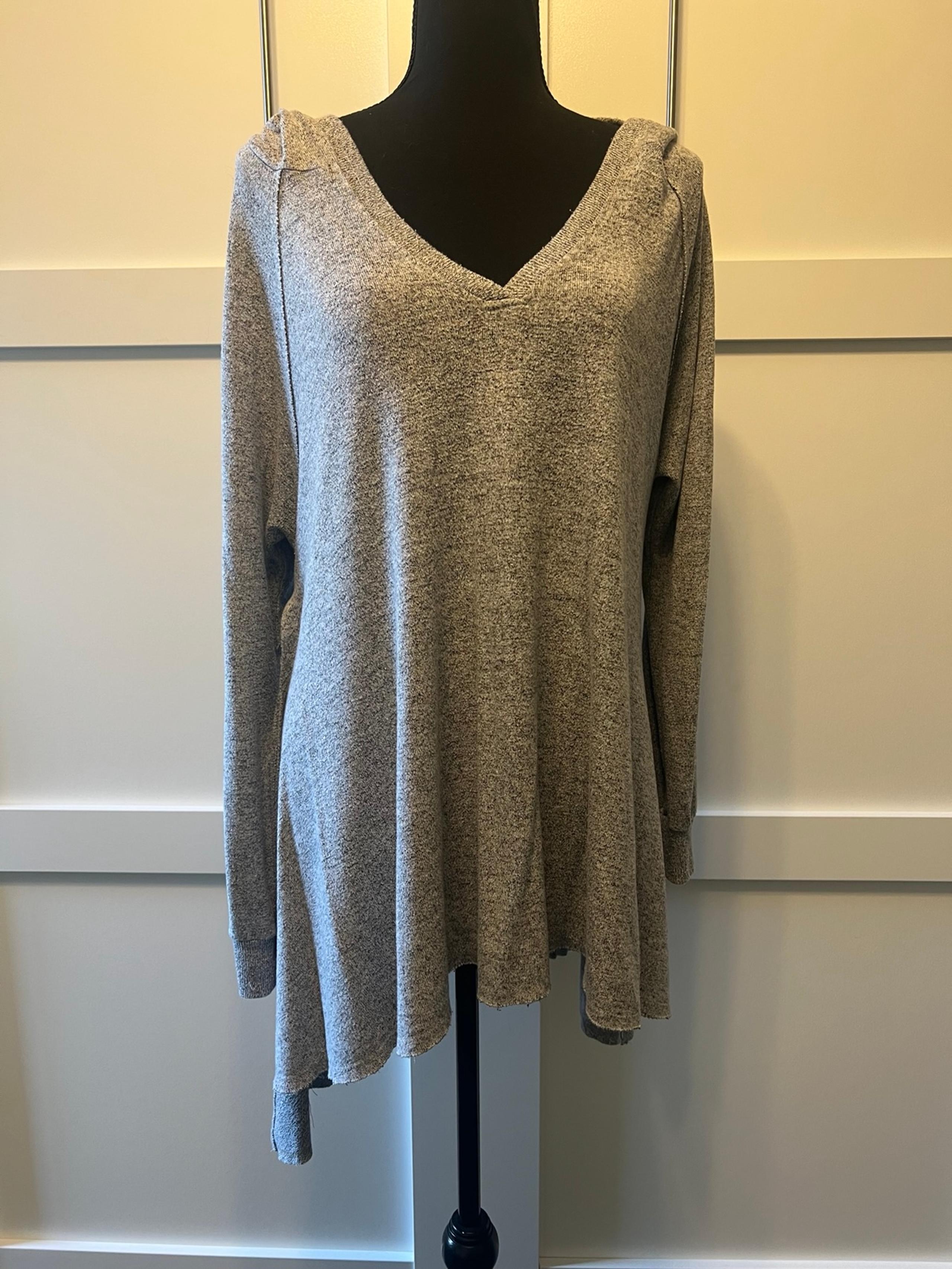 Mossimo Asymmetrical Hem Oversized Hooded Sweater