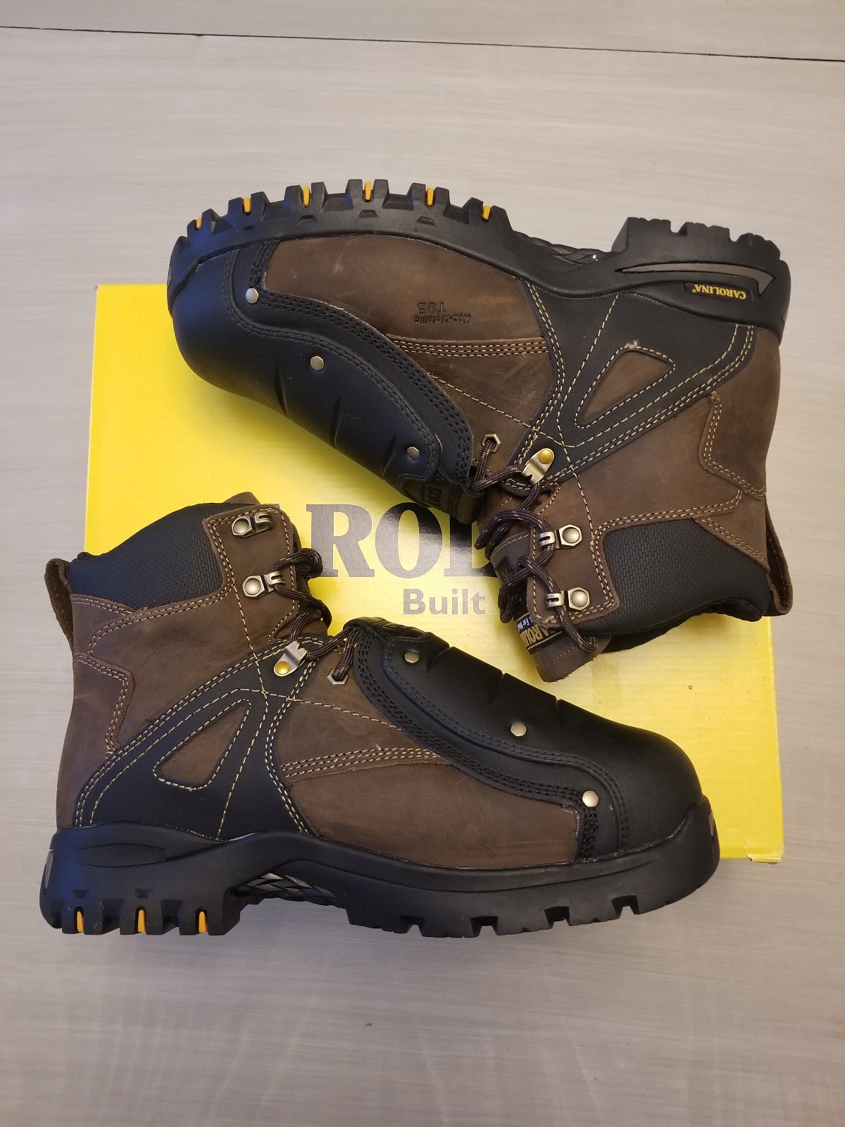 Carolina Composite Toe Tiger D30 External Metaguard Work Boots Mens Size 10