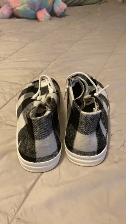 Zapatos de cuadros