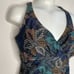 Prana Kayana Womens Floral Build In Bra Strappy Underwire One Piece Swimsuit 34D