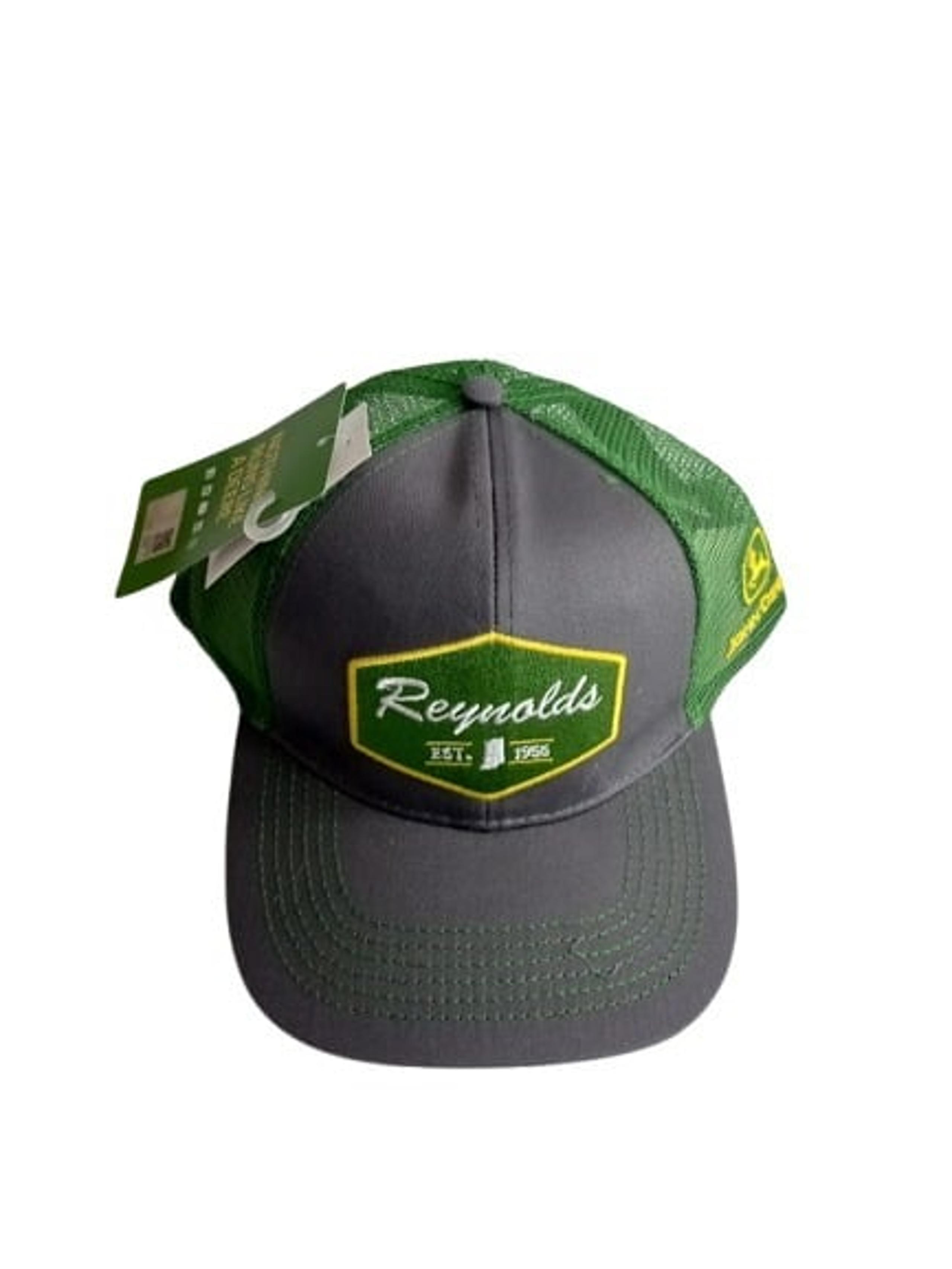 Reynolds John Deere Mens Adjustable Strap Back Mesh Trucker Hat OS New