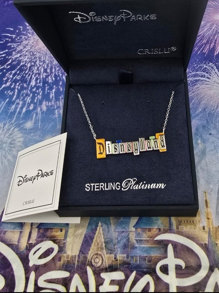 disneyland sterling necklace