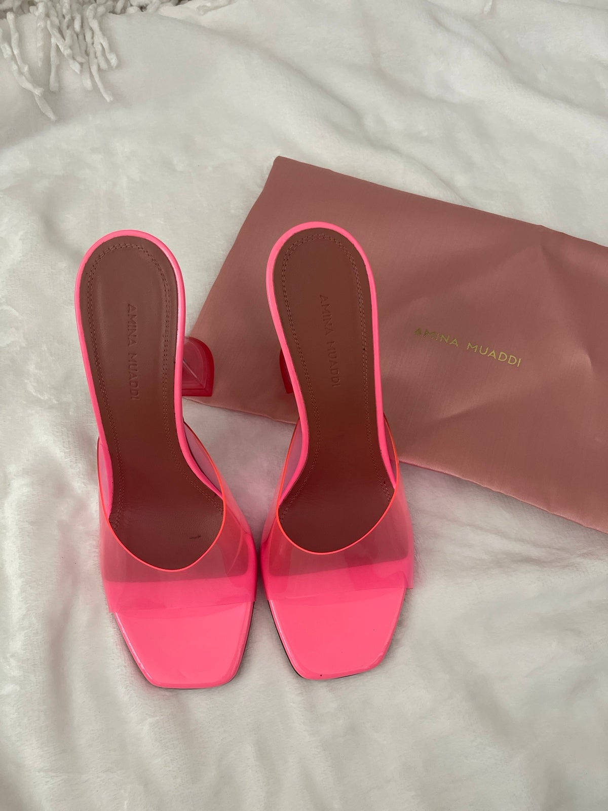 Amina Muaddi Lupita PVC Heel