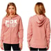 EFFORTLESSLY COOL VINTAGE FOX RACING ASCOT ZIP HOODIE in BLUSH