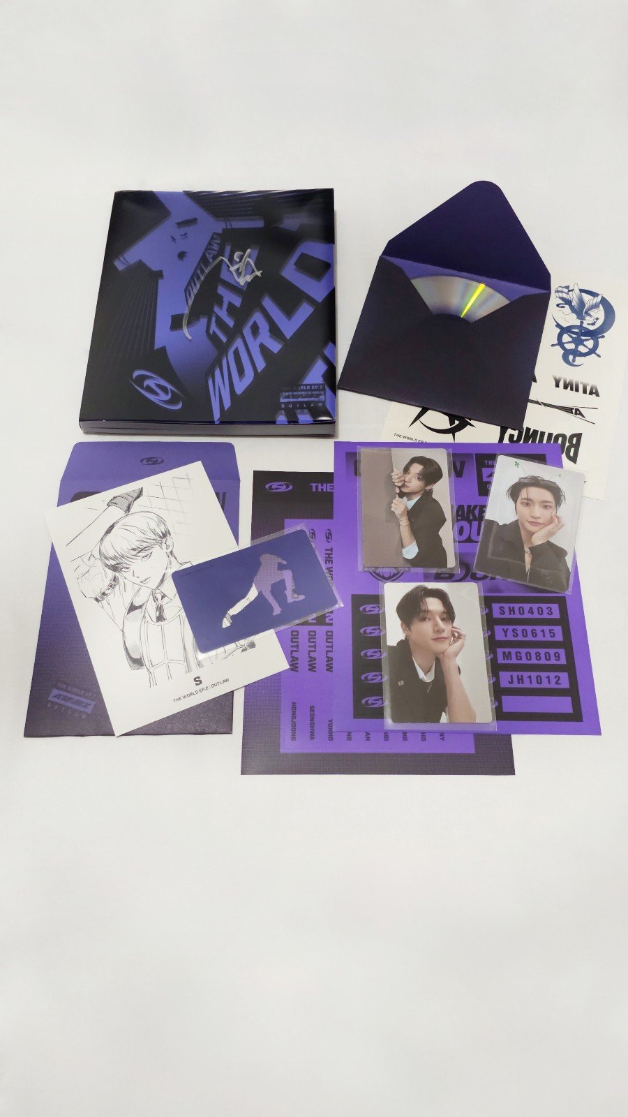 ATEEZ SAN Signed | Outlaw Album A Version with All Inclusions