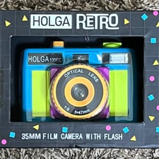 Holga 135FC 35mm Film Camera w/ Flash Retro “Neon” Retro