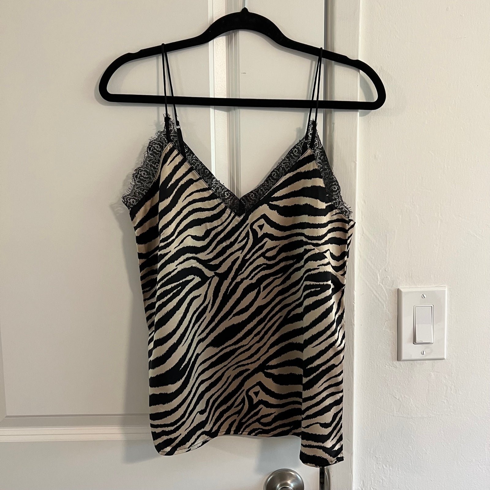 Anine Bing Alicia Silk Tank XS