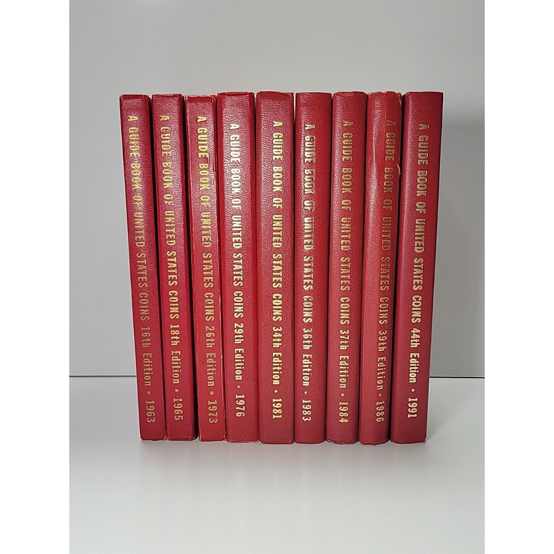A Guidebook Of United States Coins Lot Of 9 Used- Good See Description