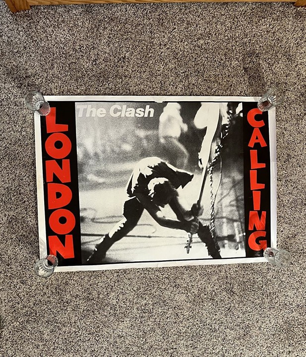 Vintage The Clash London Calling Poster 35 x 25