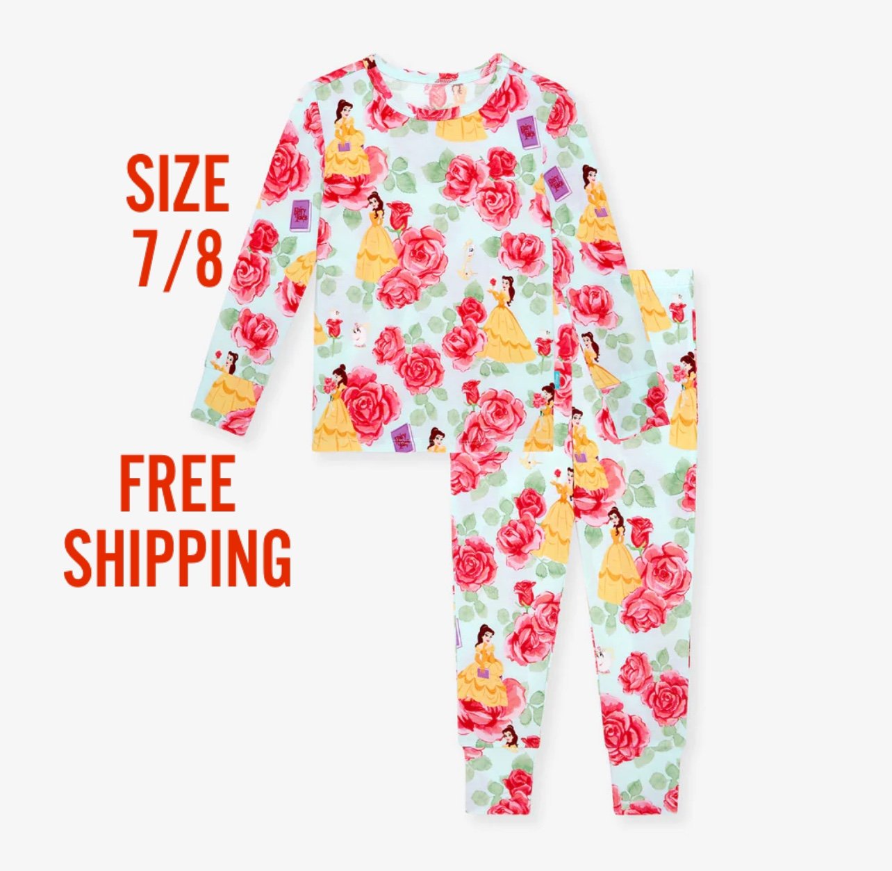 Posh Peanut x Disney Belle Pajamas 7/8