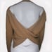 Anthropologie ASTR The Label Sweater Twist Knot Open Back Top Women's Sz Medium